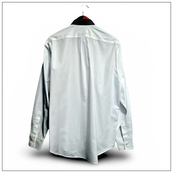 DSquared2 Men’s Long-Sleeve Dress Shirt w/ Contrasting Collar. Size 48 - Picture 5 of 12